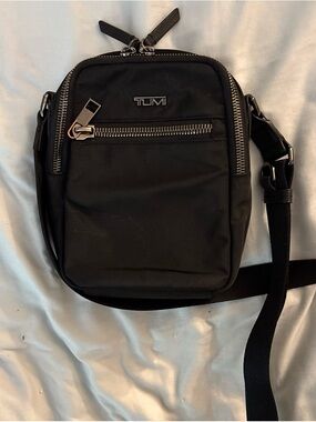 Tumi Voyageur Persia Nylon Crossbody Small Handbag Travel Bag Black